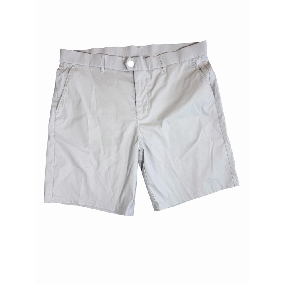 Greyson Mens Lavender Flat Front Golf Chino Shorts 38 Performance Casual Stretch